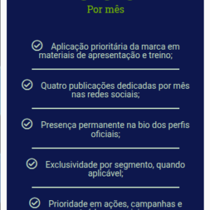 Cota Ouro (Patrocinador Master)